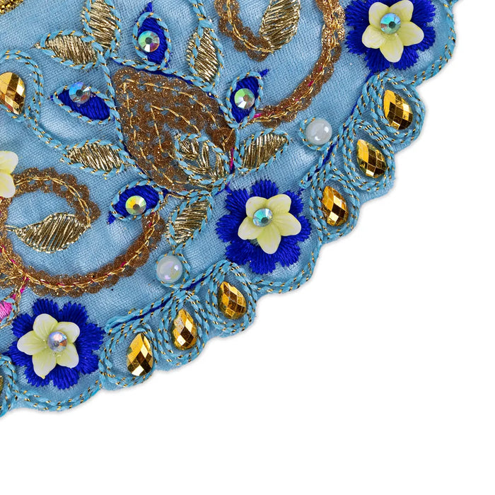 Devi Dress - 3.5 Inches | Mata Rani Poshak/ Lehenga Patka/ Fancy Amman Pavadai For Deity Decor/ Assorted Colour