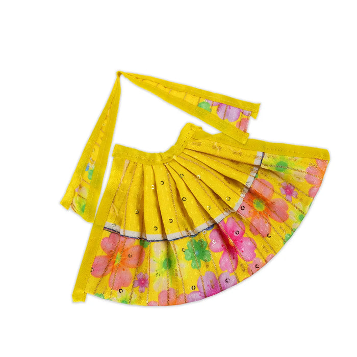 Devi Dress - 4.24 Inches | Mata Dress/ Lehenga Patka/ Devi Vastra/ Amman Pavadai/ Assorted Colour