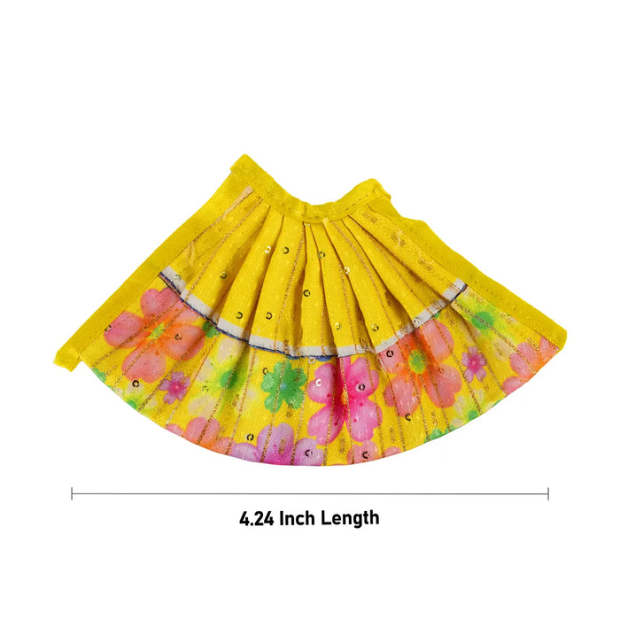 Devi Dress - 4.24 Inches | Mata Dress/ Lehenga Patka/ Devi Vastra/ Amman Pavadai/ Assorted Colour