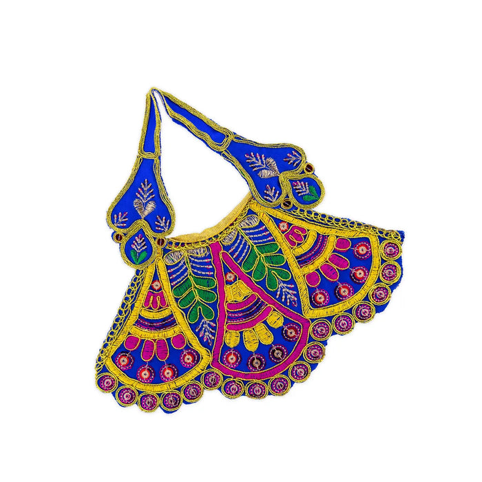 Devi Dress - 4.25 Inches | Mata Dress/ Lehenga Patka/ Traditional Design Devi Vastra For Deity/ Assorted Colour