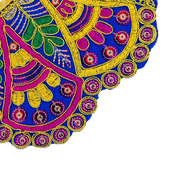 Devi Dress - 4.25 Inches | Mata Dress/ Lehenga Patka/ Traditional Design Devi Vastra For Deity/ Assorted Colour