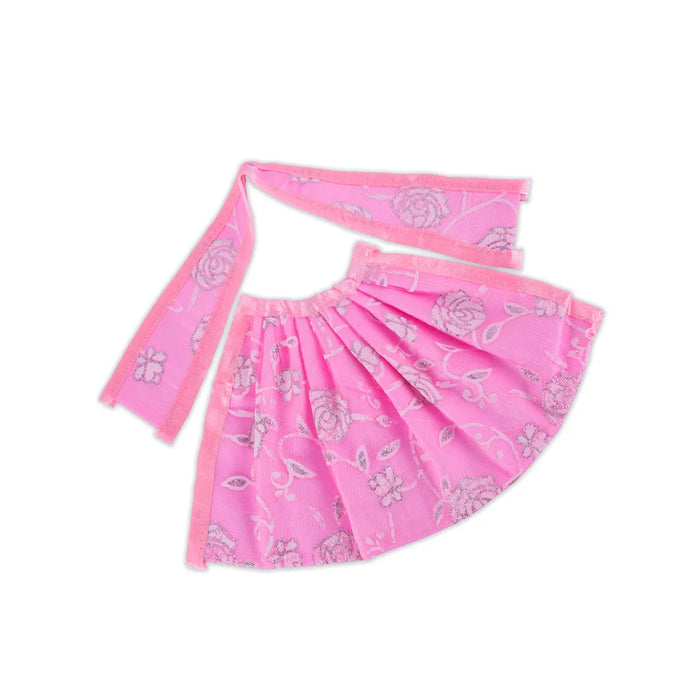 Devi Dress - 5.25 Inches | Mata Rani Poshak/ Lehenga Patka/ Embroidery Design Devi Vastra/ Assorted Colour