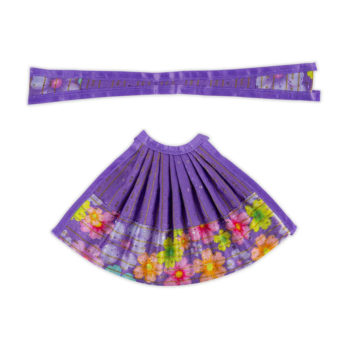 Devi Dress - 5.5 Inches | Mata Rani Poshak/ Lehenga Patka/ Decorative Amman Pavadai For Deity