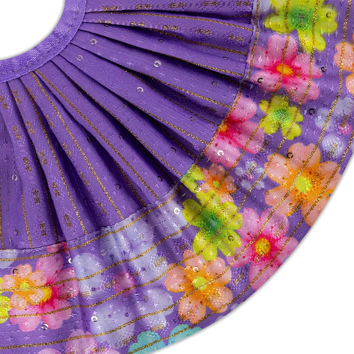Devi Dress - 5.5 Inches | Mata Rani Poshak/ Lehenga Patka/ Decorative Amman Pavadai For Deity