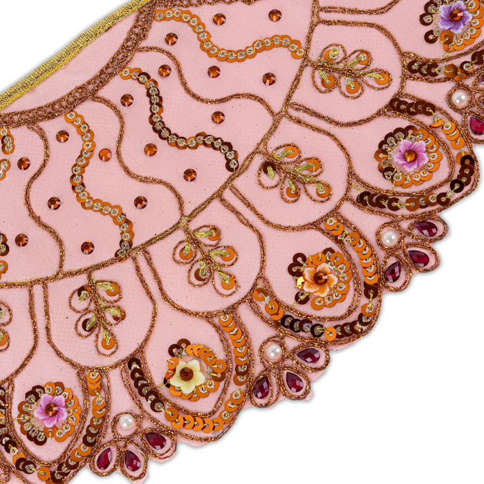 Devi Dress - 5 Inches | Mata Rani Poshak/ Lehenga Patka/ Embroidery Amman Pavadai/ Assorted Colour