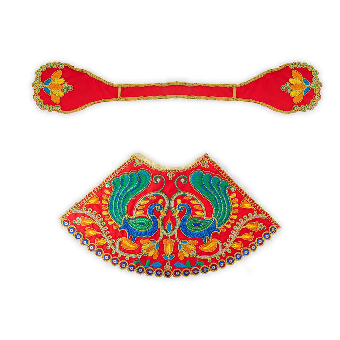 Devi Dress - 5.75 Inches | Mata Dress/ Lehenga Patka/ Traditional Design Devi Vastra For Deity/ Assorted Colour