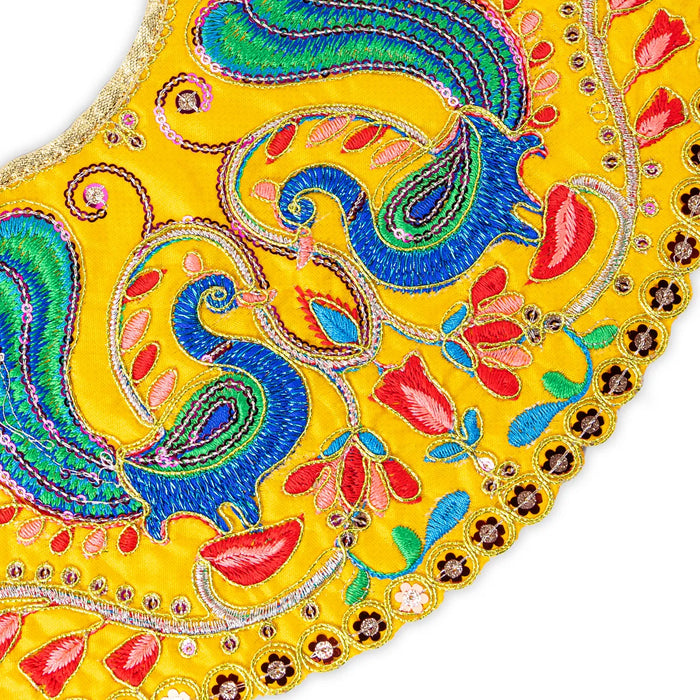 Devi Dress - 5.75 Inches | Mata Dress/ Lehenga Patka/ Traditional Design Devi Vastra For Deity/ Assorted Colour