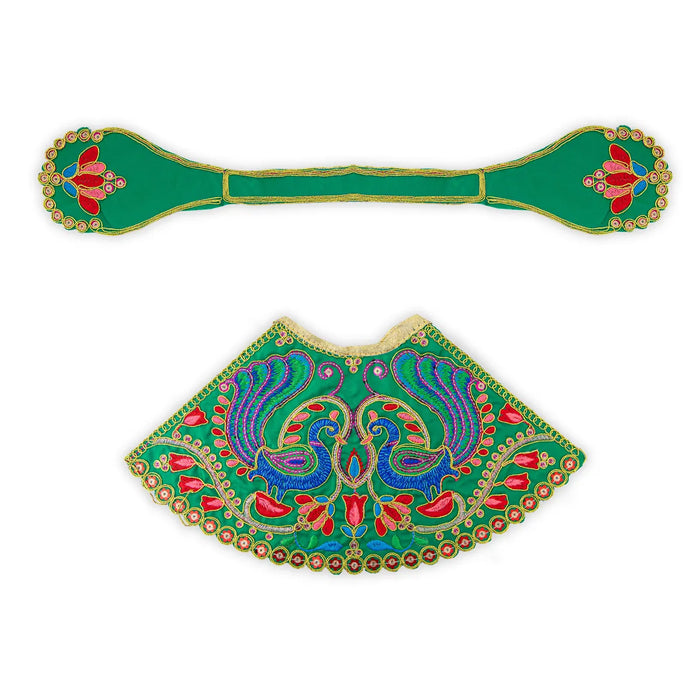 Devi Dress - 5.75 Inches | Mata Dress/ Lehenga Patka/ Traditional Design Devi Vastra For Deity/ Assorted Colour