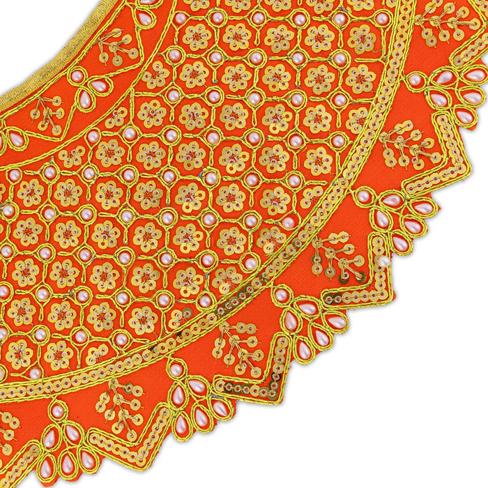 Devi Dress - 5.75 Inches | Mata Dress/ Lehenga Patka/ Traditional Design Devi Vastra For Deity/ Assorted Colour