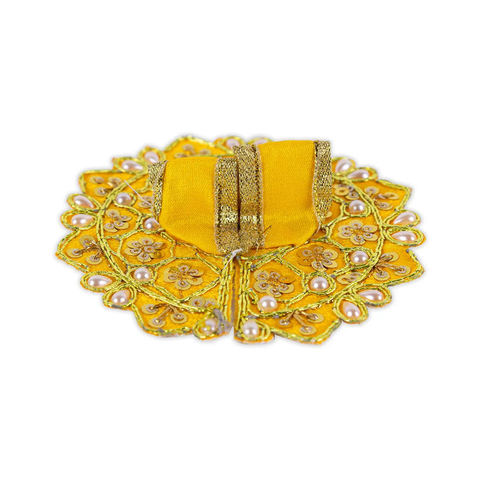 Krishna Dress - 4 Inches | Embroidery Design Laddu Gopal Ji Dress/ Kanha Ji Poshak For Deity/ Assorted Colour