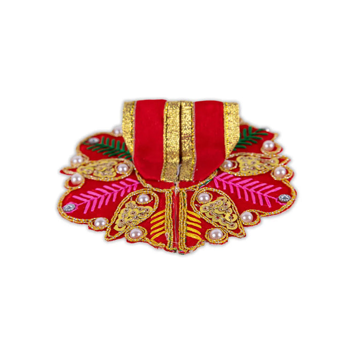 Krishna Dress - 4 Inches | Embroidery Design Laddu Gopal Ji Dress/ Kanha Ji Poshak For Deity/ Assorted Colour