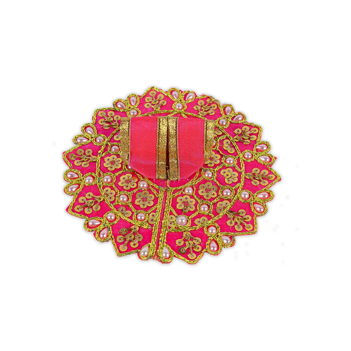 Krishna Dress - 3.75 X 5 Inches | Embroidery Design Kanha Ji Dress/ Laddu Gopal Ji Dress for Deity
