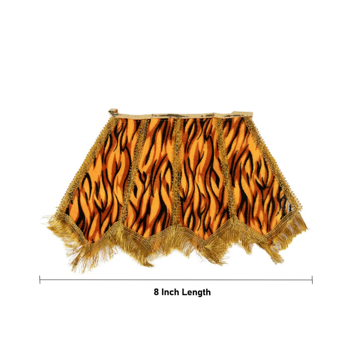 Shivan Dress - 8 Inches | Tiger Print Lord Shiva Dress/ Mahadev Vastra for Shivling Idol