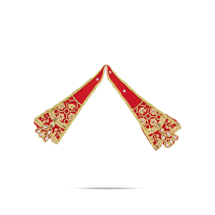 Hanuman Dress - 6 Inches | Embroidered Bajrang Bali Dress/ Hanuman Ji Vastra for Idol