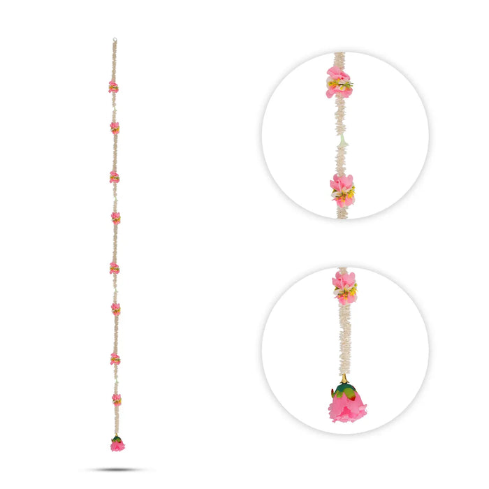 Side Toran Pair - 64 Inches | Artificial Flower Hanging/ Thoranam For Home Entrance & Festive Decor