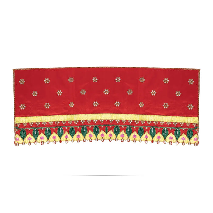 Durga Dress - 26 Inches | Embroidery Design Mata Rani Poshak/ Amman Pavadai for Deity Decor