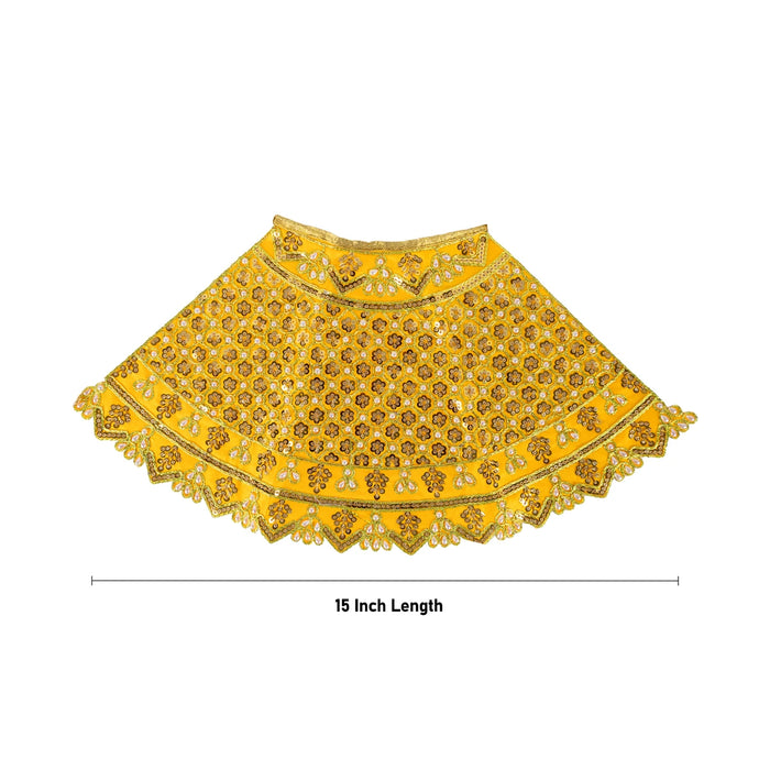 Durga Dress - 15 Inches | Mata Rani Poshak/ Amman Pavadai/ Stone & Embroidery Design/ Assorted Colour