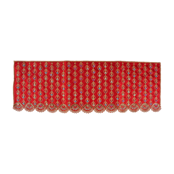 Durga Dress - 19 Inches | Velvet Mata Dress/ Embroidery Devi Vastra/ Amman Pavadai for Deity