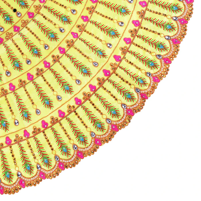 Durga Dress - 28 Inches | Mata Rani Poshak/ Lehenga Patka/ Embroidery Amman Pavadai/ Assorted Colour