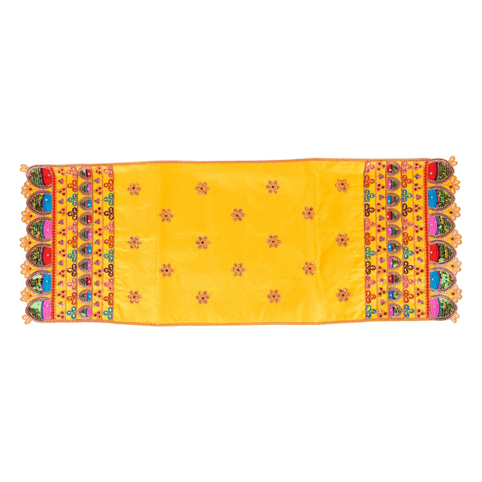 Durga Dress - 22 Inches | Mata Rani Poshak/ Devi Vastra / Embroidery Design Amman Pavadai For Deity Decor