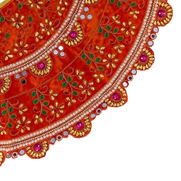 Durga Dress - 15 Inches |Lehenga Patka/ Mata Rani Poshak/ Embroidery Amman Pavadai/ Assorted Colour
