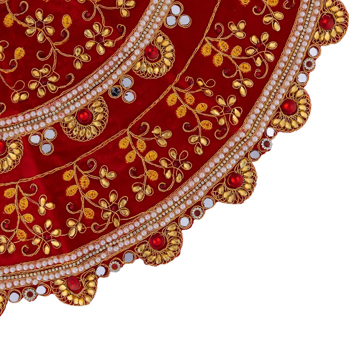Durga Dress - 15 Inches |Lehenga Patka/ Mata Rani Poshak/ Embroidery Amman Pavadai/ Assorted Colour