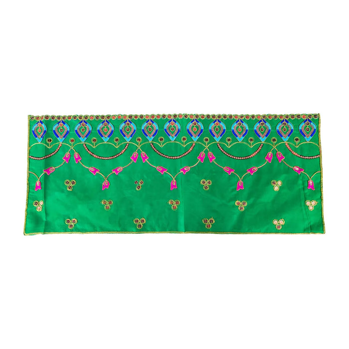 Durga Dress - 17 Inches | Embroidery Design Mata Rani Poshak/ Amman Pavadai for Deity/ Assorted Colour