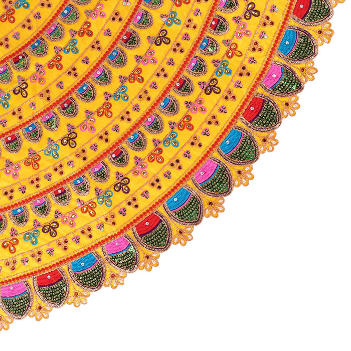 Durga Dress - 19 Inches | Mata Rani Poshak/ Lehenga Patka/ Devi Vastra/ Amman Pavadai/ Assorted Colour