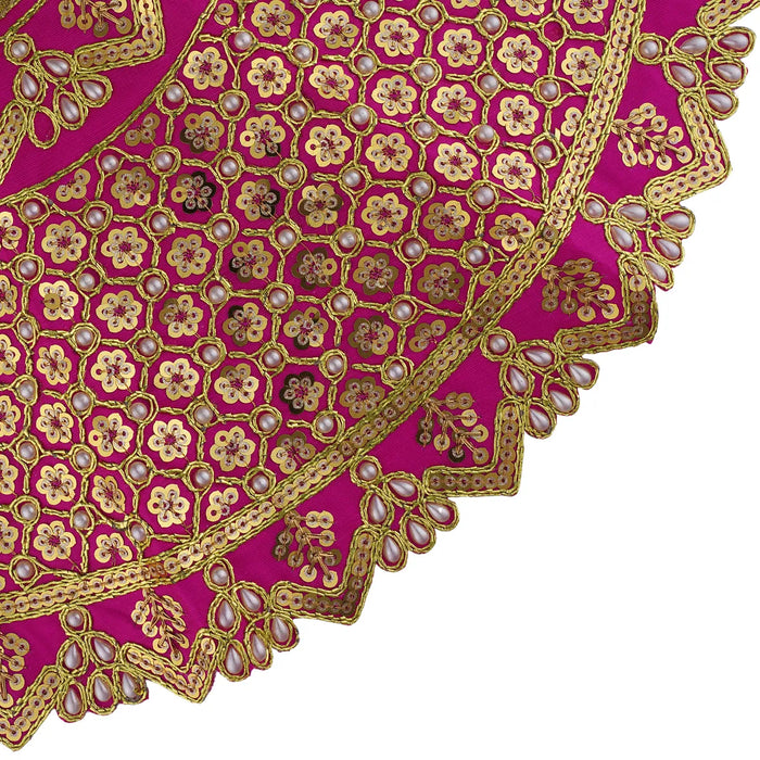 Durga Dress - 10 X 11.5 Inches | Mata Rani Poshak/ Embroidery Amman Pavadai/ Assorted Colour