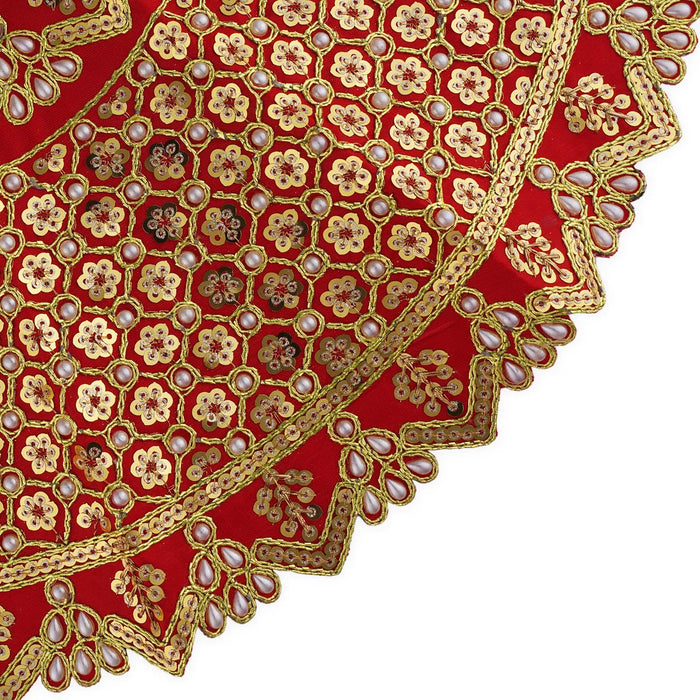 Durga Dress - 10 X 11.5 Inches | Mata Rani Poshak/ Embroidery Amman Pavadai/ Assorted Colour