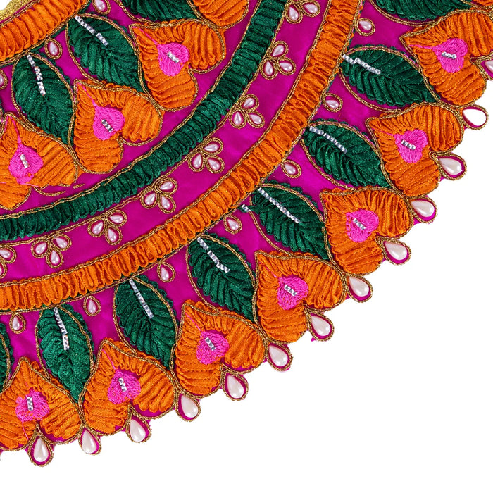 Durga Dress - 9.5 Inches | Mata Dress/ Embroidery Devi Vastra/ Amman Pavadai/ Assorted Colour