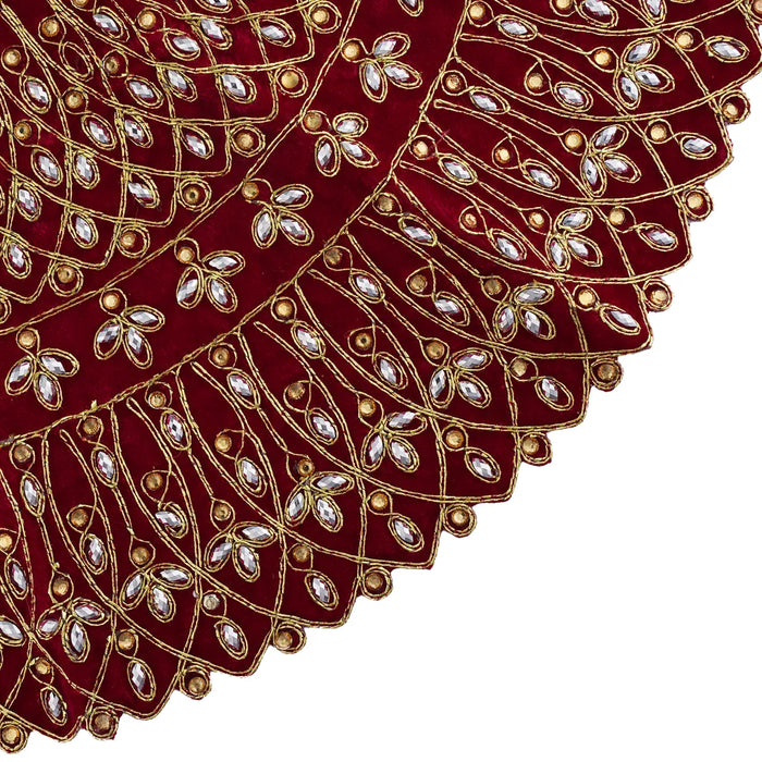 Durga Dress - 14 Inches | Mata Rani Poshak/ Lehenga Patka/ Embroidery Amman Pavadai/ Assorted Colour