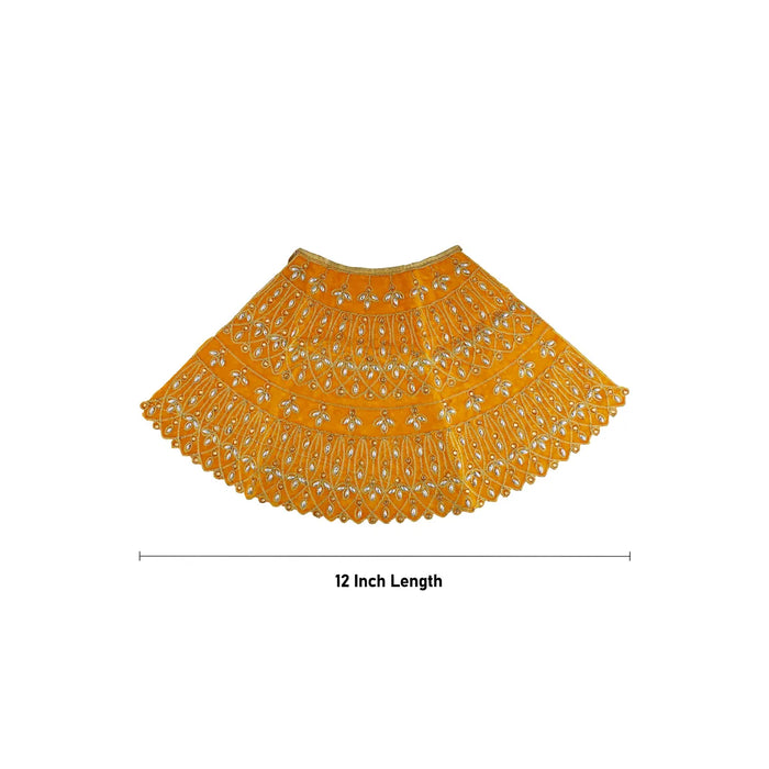 Durga Dress - 14 Inches | Mata Rani Poshak/ Lehenga Patka/ Embroidery Amman Pavadai/ Assorted Colour