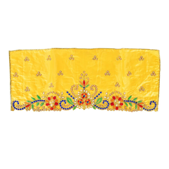 Durga Dress - 9.5 Inches | Embroidery Design Mata Rani Poshak/ Amman Pavadai for Deity/ Assorted Colour