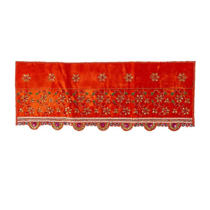 Durga Dress - 13 Inches | Mata Rani Poshak/ Lehenga Patka/ Embroidery Amman Pavadai/ Assorted Colour