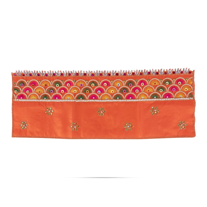 Durga Dress - 15 Inches | Lehenga Patka/ Mata Rani Poshak/ Decorative Devi Vastra For Deity Decor