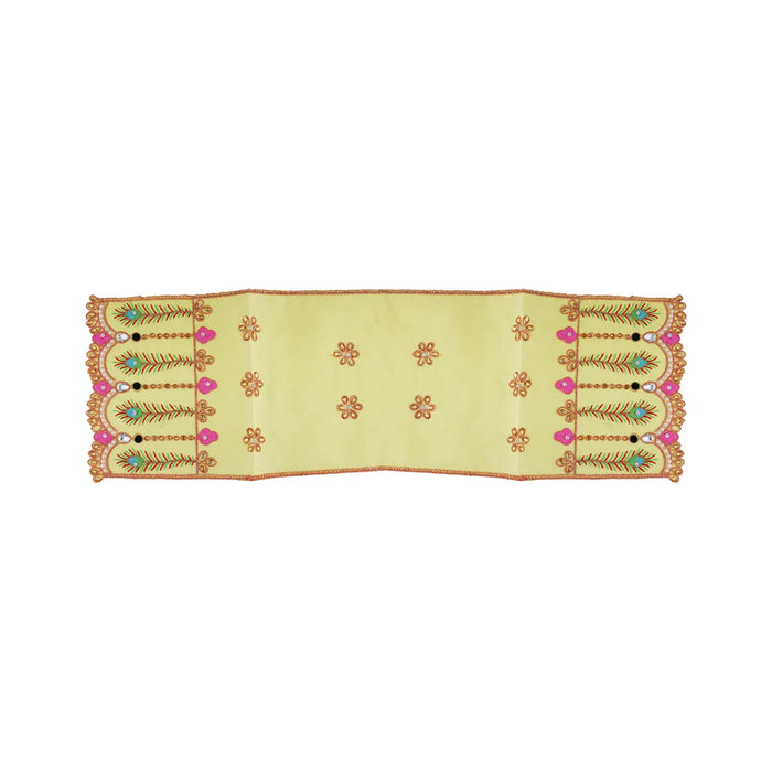 Durga Dress - 14 Inches | Mata Dress/ Lehenga Patka/ Embroidery Design Devi Vastra/ Assorted Colour