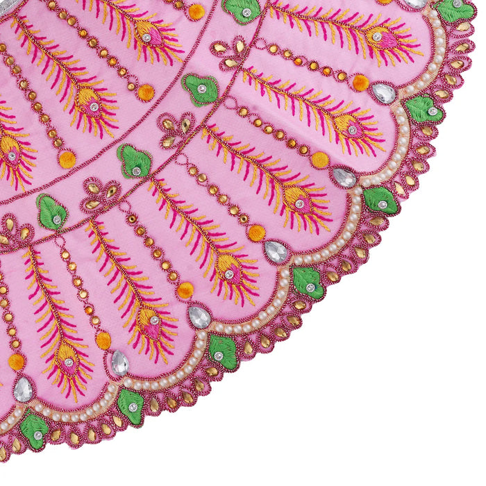 Durga Dress - 14 Inches | Mata Dress/ Lehenga Patka/ Embroidery Design Devi Vastra/ Assorted Colour
