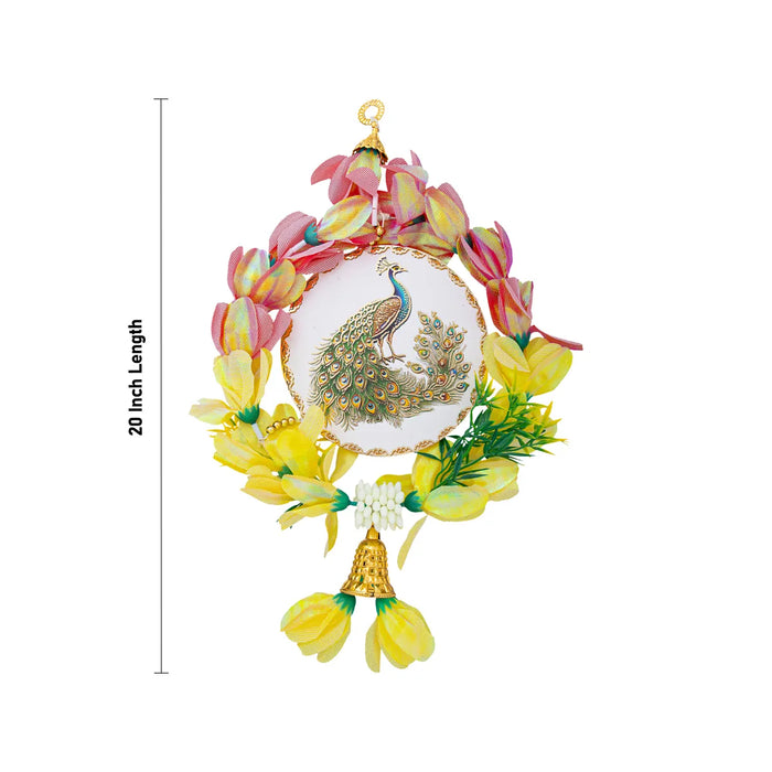 Hanging Latkan - 20 Inches | Decorative Peacock Hanging/ Bell Hanging For Pooja & Home Decor