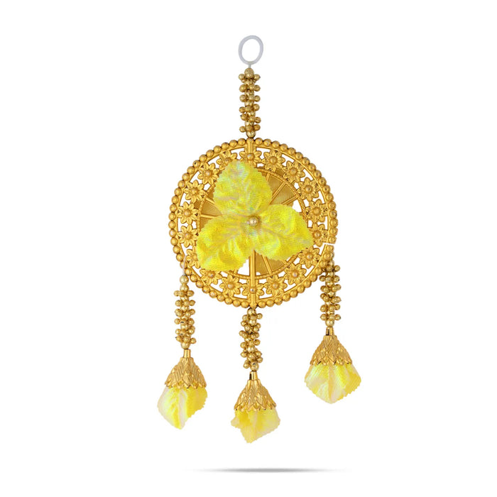 Hanging Latkan - 12 Inches | Artificial Flower Round Hanging/ Decorative Door Hanging