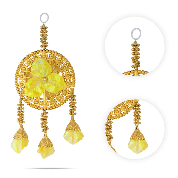 Hanging Latkan - 12 Inches | Artificial Flower Round Hanging/ Decorative Door Hanging