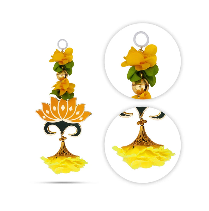Hanging Pair - 10 Inches | Lotus Design Hanging/ Decorative Door Hanging For Pooja & Home Decor