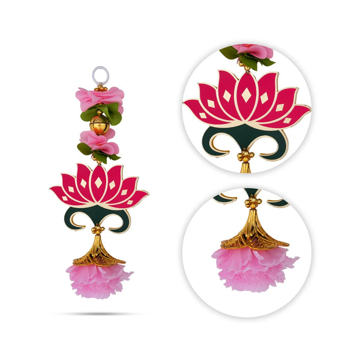 Hanging Pair - 10 Inches | Lotus Design Hanging/ Decorative Door Hanging For Pooja & Home Decor