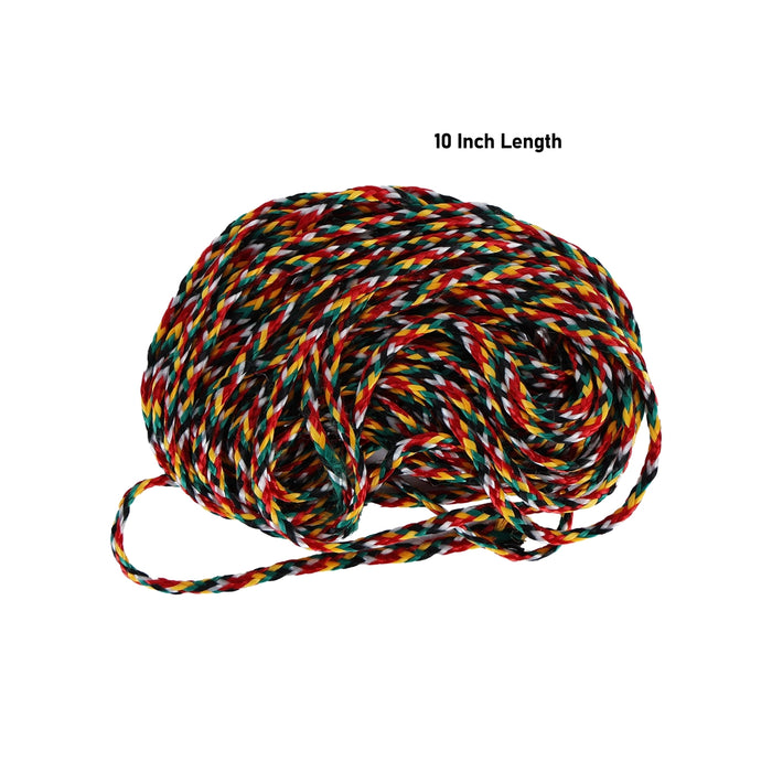 Dhaga Thread – 10 Inches | Multi-Colour Dhaga Mala / Sacred Pooja Thread for Hand Tying