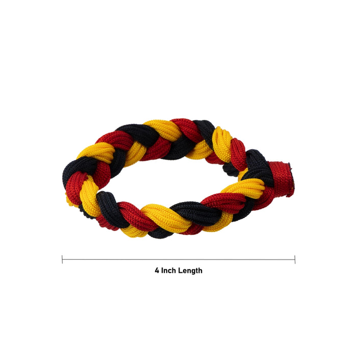 Thread Bracelet – 4 Inches | Multicolour Wrist Band/ Rope Hand Band For Men & Women