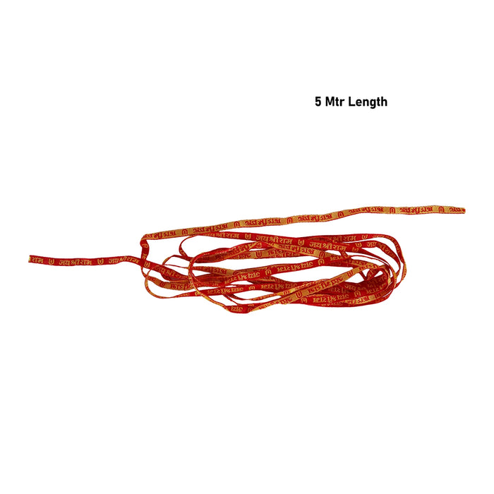 Jay Shree Ram Dhaga – 5 Mtr | Sacred Dhaga Thread / Dhaga Mala for Pooja & Rituals
