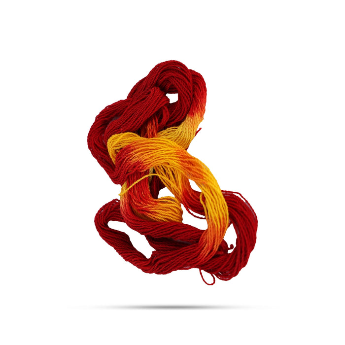 Kalawa Dhaga Thread – 35 Inches | Red & Yellow Sacred Thread / Pooja Dhaga Mala