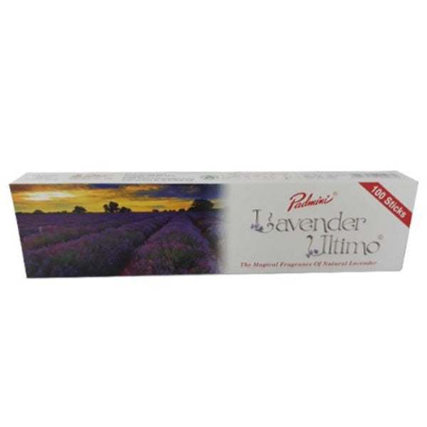 Padmini Lavender Ultimo Incense Sticks - 100 Pcs | Agarbathi/ Agarbatti for Pooja