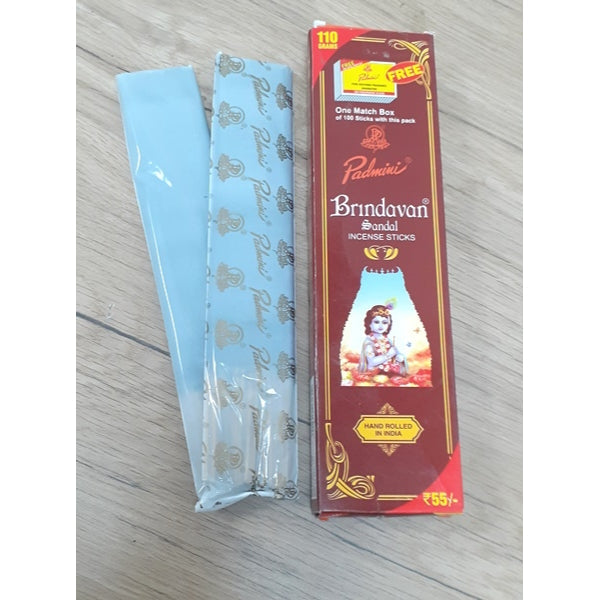 Padmini Brindavan Sandal Incense Sticks - 90 Gms | Agarbathi/ Agarbatti/ Scent Sticks For Pooja