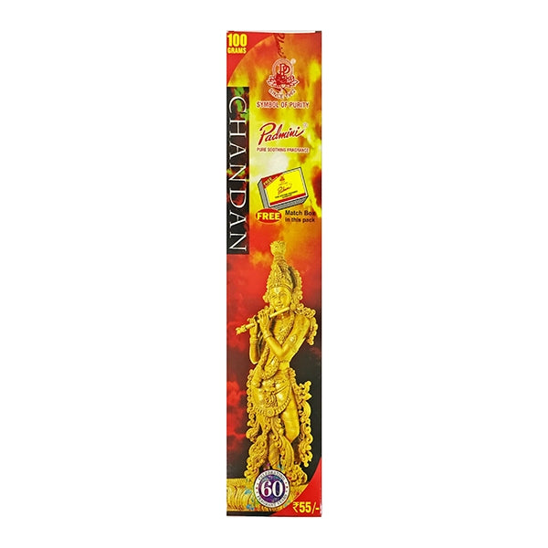 Padmini Chandan Incense Sticks - 90 Gms | Agarbathi/ Agarbatti/ Scent Sticks For Pooja